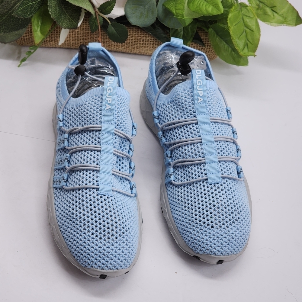OLGIPA Light Blue Mesh Sneakers